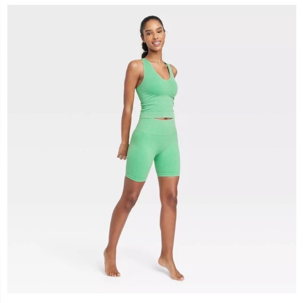 JoyLab Vibrant Green Bike Shorts